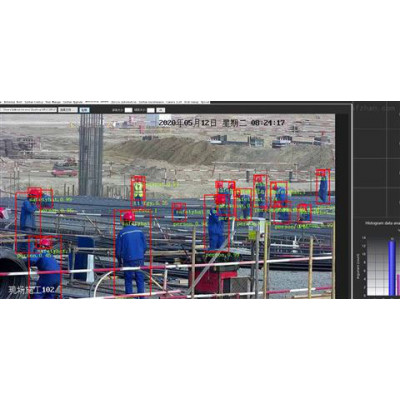 中伟视界人工智能AI分析算法-安全帽工作服人脸识别