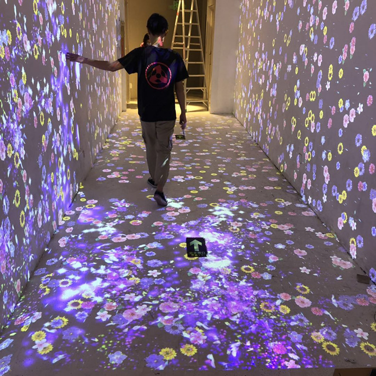 定制网红打卡体验馆3D地面墙面沉浸式AR互动全息投影设备餐厅酒店图2