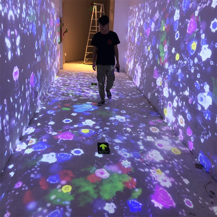 定制网红打卡体验馆3D地面墙面沉浸式AR互动全息投影设备餐厅酒店图3