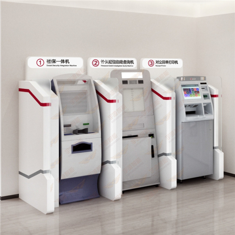 O型6台通用型智能柜台外罩 智能服务区设备模块隔间 隔断 防护罩图2