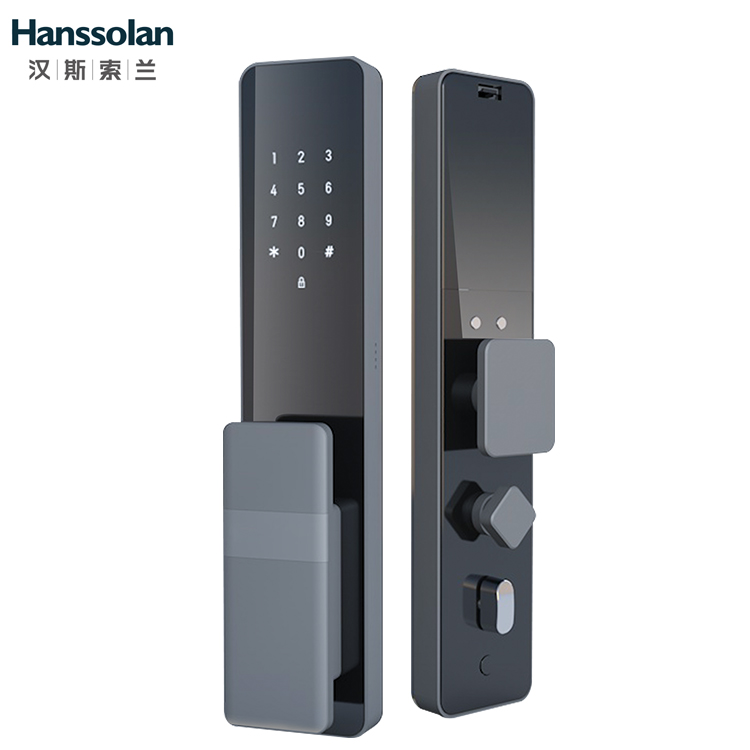 Hanssolan汉斯索兰全自动指纹锁智能门锁设置指纹锁图1