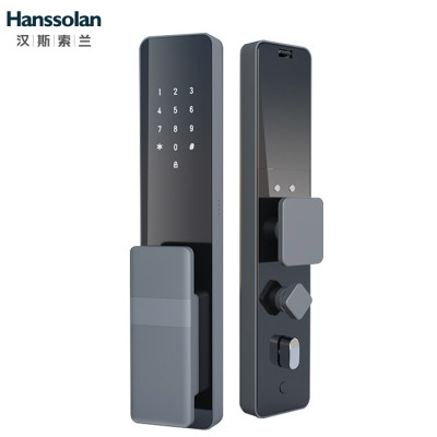 Hanssolan汉斯索兰全自动指纹锁智能门锁设置指纹锁
