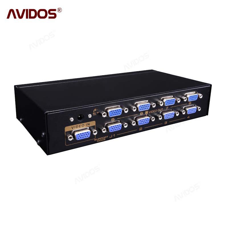 VGA分配器一分八分屏器高清视频1进8出 vga splitter 分频器图2