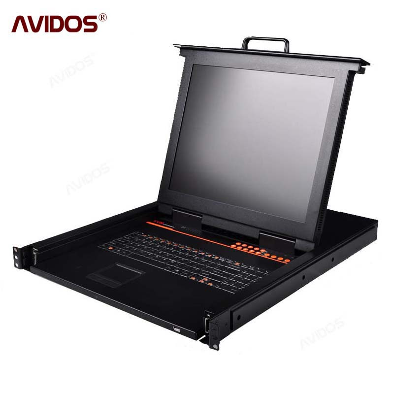 中卜 LCD kvm切换器17寸8口 kvm切换器 kvm控制机架式电脑切换器图1