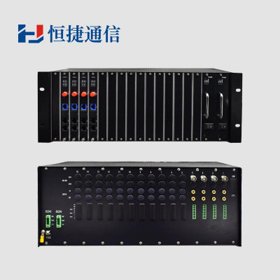 恒捷通信HJ-GAN400 集中式多业务光端机 千兆光端机