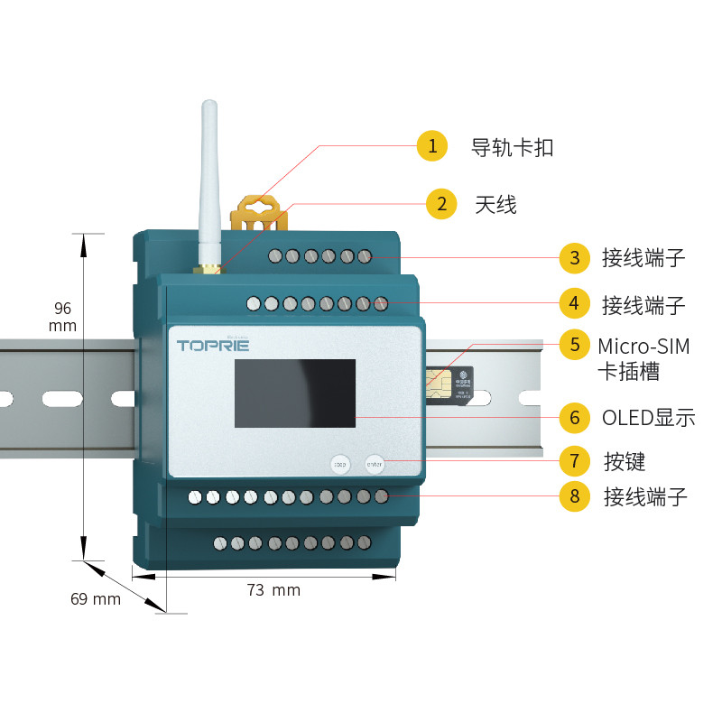 【拓普瑞】TP622 网络式电表 网络智能电表图3