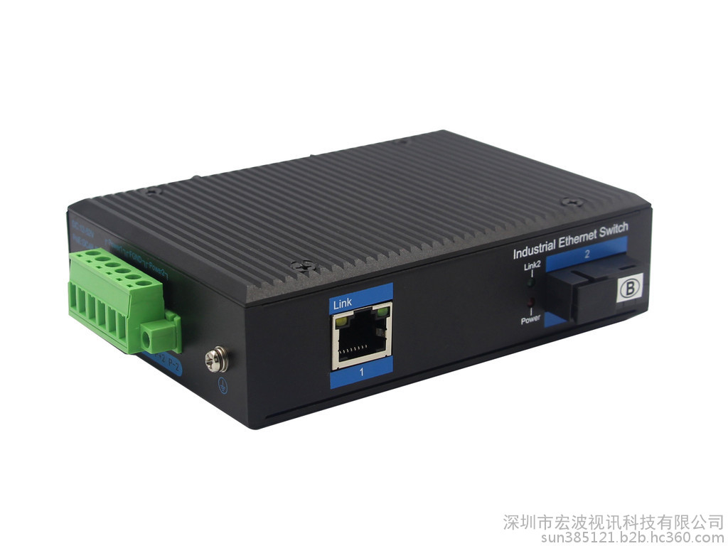 智慧城市用交换机 宏波视讯HBQ1100_ 宏波视讯交换机工业级1光1电交换机图2