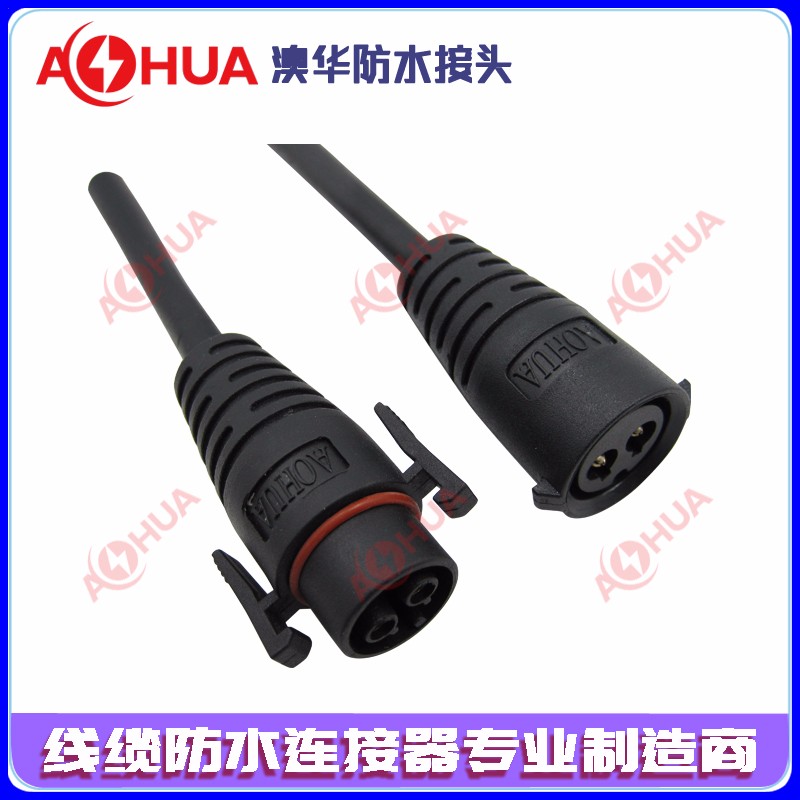 M20快插防水连接器 线对线圆形防水航空插头 LED路灯防水接头 人工智能设备防水连接器线图3