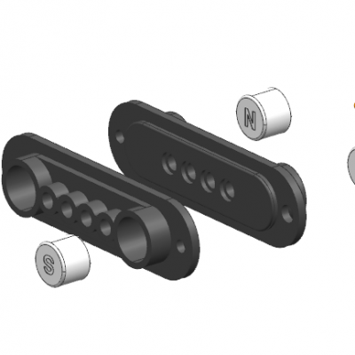 4pin TWS智能蓝牙耳机单头 弹簧针 安防设备SMD 定制磁铁连接器图1