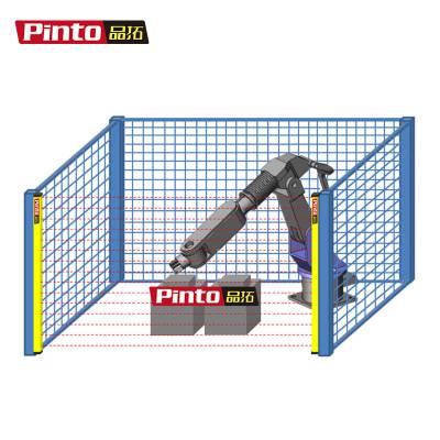 品拓-机器人安全围栏区域保护光幕 智能机器人安防安全光幕图1