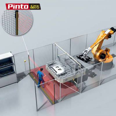 品拓-机器人安全围栏区域保护光幕 智能机器人安防安全光幕图3