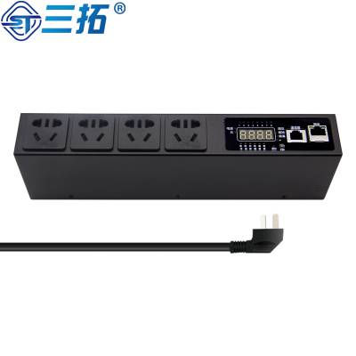 三拓TS.8505智能PDU机柜云通信机柜电源插座，4位10A新***五孔图1