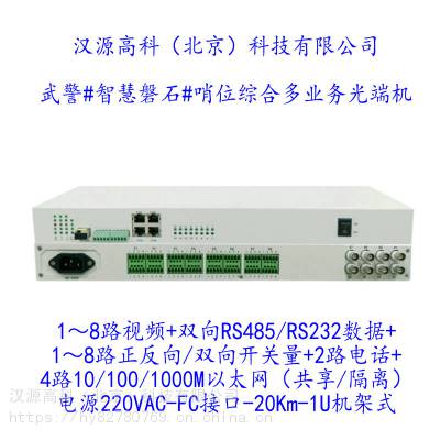 千兆多业务光端机 武警智能哨位信息化终端光传输系统 智能化哨位执勤系统通信设备图1