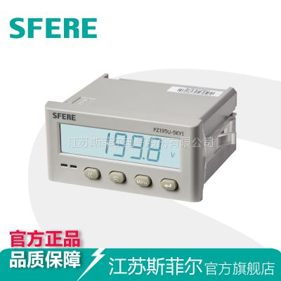 PZ195U-5KY1智能LCD带通信数显直流单相电压表图1