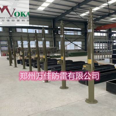 神星碟-通信指挥车13米升降杆避雷针9米监控照明天线伸缩杆图1