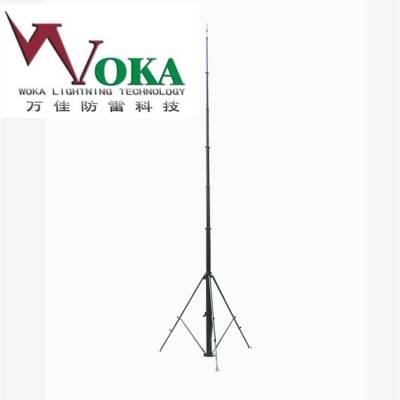 13米18米迷彩色便携野战避雷针，10米15米野营帐篷迷彩色可移动升降避雷针图2