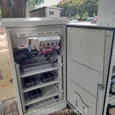 落地监控智能箱 1400型室外防水一体化智能箱 多路供电网络防雷 厚度1.2不锈钢304综合智能箱图3