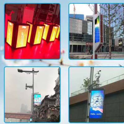 5G智慧城市LED 灯杆屏 LED灯柱屏 led广告机图1