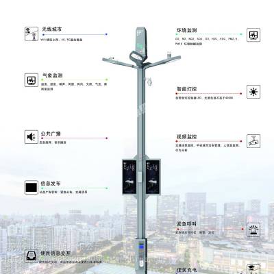 智慧路灯 led智能监控充电桩可定制智慧城市路灯图2