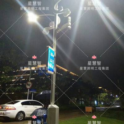 智慧路灯 城市多功能智慧路灯杆充电桩智能监控显示屏led智慧路灯图2