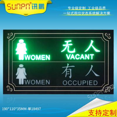 公厕排队有人无人显示屏智慧公厕引导系统智慧公厕物联网电视盒子液晶汇总