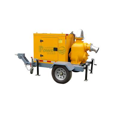 君东动力防汛排涝6寸移动柴油泵车300方抽粪泥浆海水泵城市排污