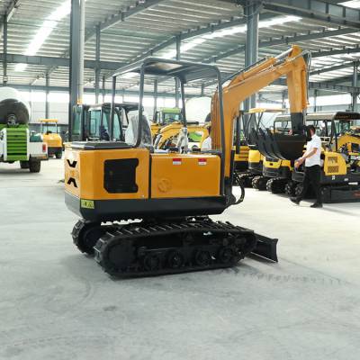岳工15小型挖土机 深翻田园超小挖掘机 城市施工微挖勾机图片图2