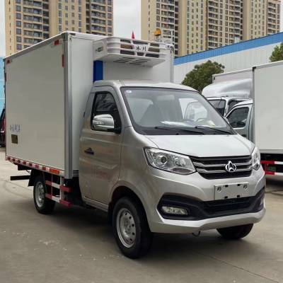 城市冷链配送车 长安小型市内冷藏车 蓝牌4米2蔬菜水果保鲜车图3