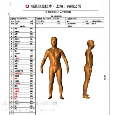 3D人体扫描仪 人体测量扫描 服装智能制造 （网络预定金）