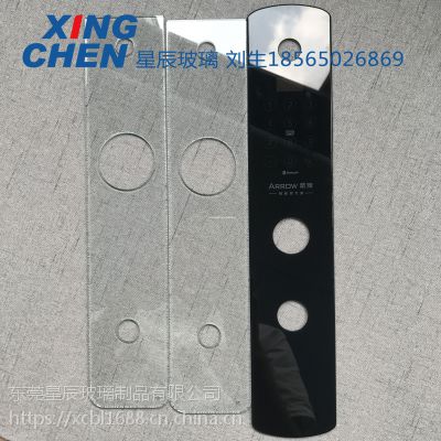 玻璃厂家加工丝印蓝牙wifi智能门锁钢化玻璃面板图1