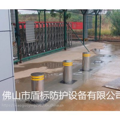 304不锈钢电动遥控升降柱，反恐防撞挡车柱，酒店智能升降路桩，交通警示路障图3