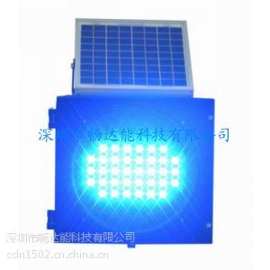 供应太阳能蓝色爆闪灯，太阳能频闪警示灯图1