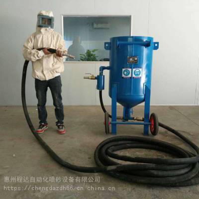 电力通信铁塔快速除锈除旧漆皮机械 户外可移动开放型喷砂机图2