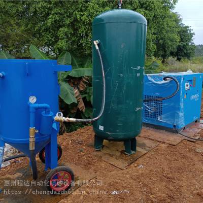 电力通信铁塔快速除锈除旧漆皮机械 户外可移动开放型喷砂机图1