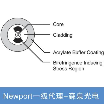 Newport蝶形保偏通信光纤1300-1480 nm，型号F-SPPC-13图3