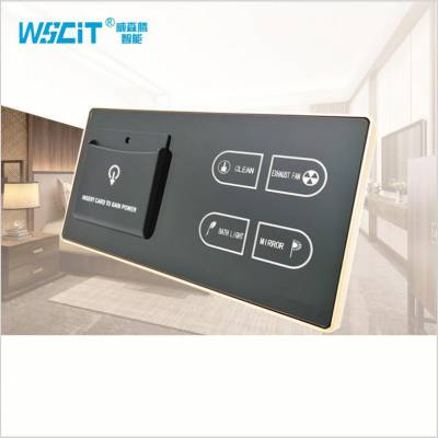 大功率智能家居宾馆酒店家用定制86型单火线三开单控触摸开关图1