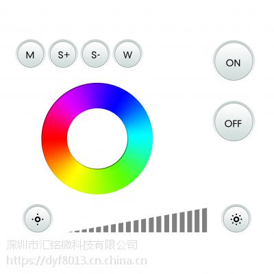 2.4G无线智能家居控制触摸（单色、双色、RGB）面板控制方案图1