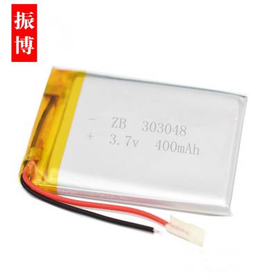 303048-400mah 点读机 计步器 智能家居 3.7v可充电电池图1