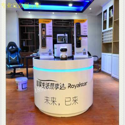 迁安安尔法品牌代理智能锁展示柜智能家居锁展台智能锁指纹锁具中岛柜图1