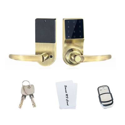 触屏密码锁 可刷卡智能家居防盗锁 防盗门电子锁感应锁图2