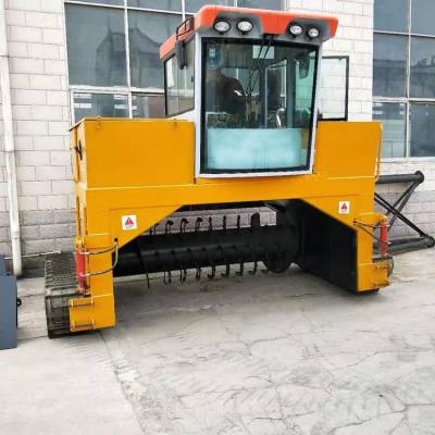 农业有机肥生产全自动履带翻抛机 鸡粪发酵翻耙机图2