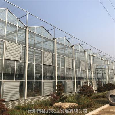 郑州农业玻璃温室大棚配件供应 新乡玻璃连栋温室大棚配件 郑州***玻璃温室大棚承建图3
