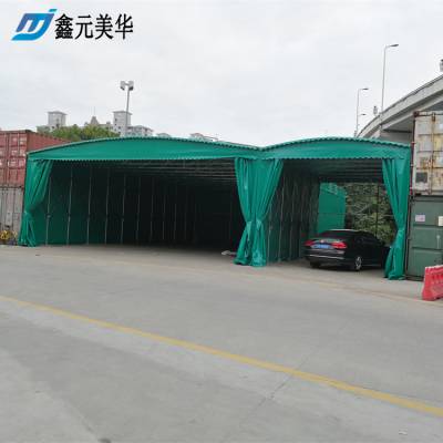 绍兴新昌县定制农业园推拉篷 伸缩雨棚布 搭建活动雨棚 材质