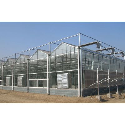 河南供应智能双拱双膜连栋大棚温室厂家 万泰农业大棚骨架厂图2