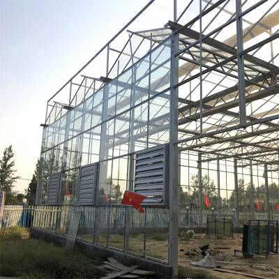 铁岭市连栋玻璃温室 智能玻璃温室 金沣 农业大棚温室建设厂家