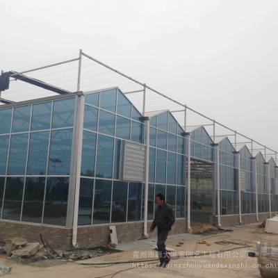 连栋大棚 智能温室 农业玻璃温室大棚 智能大棚玻璃温室