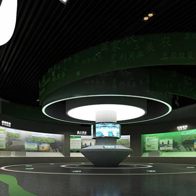 重庆农业展馆设计_智能农业展厅设计策划_三原色展厅设计公司
