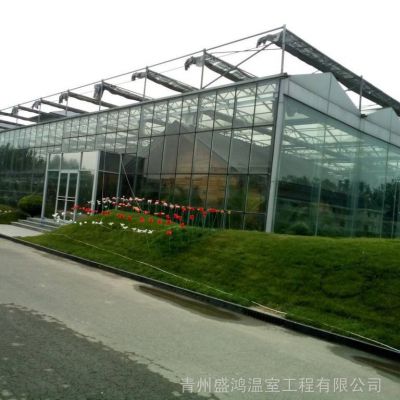 蔬菜草莓定制光伏阳光温室 ***安装智能阳光温室 农业热镀锌温室图1