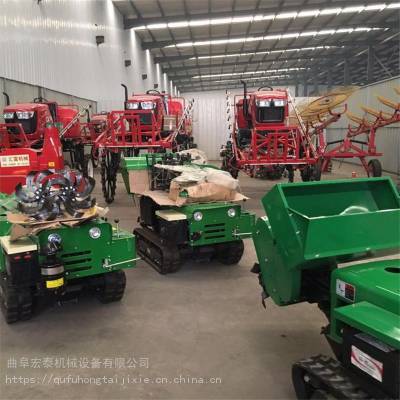 宏泰 ***高配置履带式开沟机 农业智能遥控履带施肥机 多功能果园施肥除草开沟机价格图3