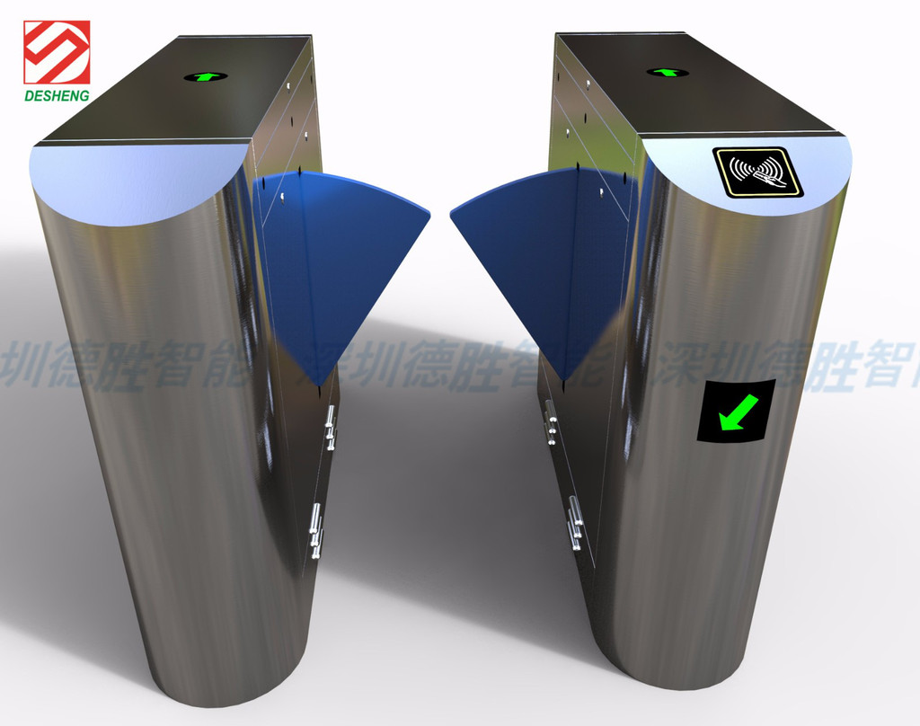 智能通道闸 门禁通道闸机 工厂小区安防 刷卡通行 指纹验证 豪华弧角翼闸人行通道出入口闸机工地翼闸智能刷卡工厂景区门禁图2